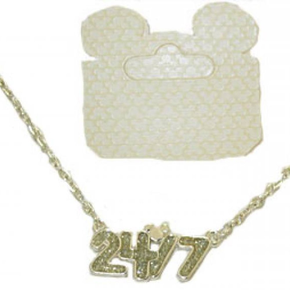 Necklace accented in colored epoxy 16 inch NWT